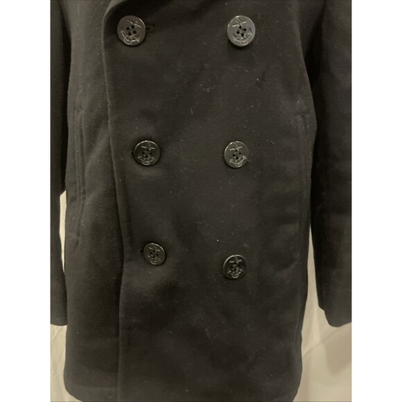DSCP Jacket Mens 42S Quarterdeck Collection Pea Coat Wool Military US Navy Lined - Picture 3 of 10